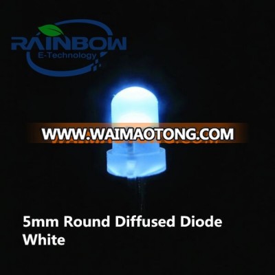 Hot offer Led 5mm diffused white LED round in stock