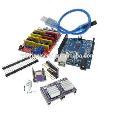 CNC shield v3 engraving machine 3D Printer + 4pcs DRV8825 driver expansion board + UNO R3 with USB cable