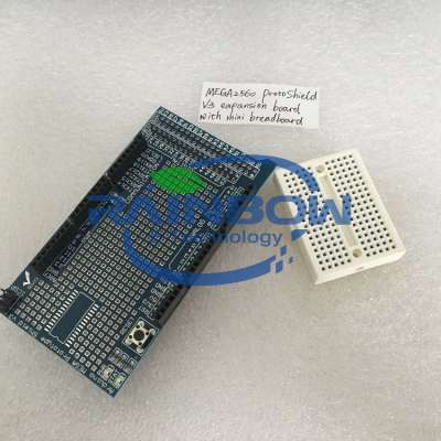 MEGA2560 ProtoShield V3 expansion board with mini breadboard